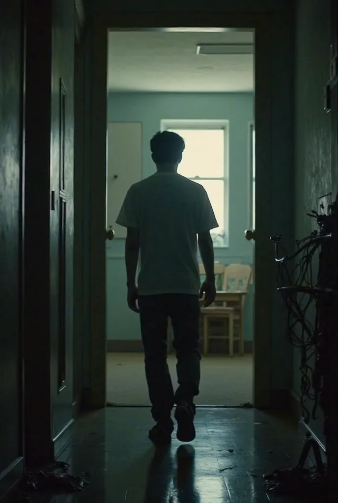 A young college student moves into a cheap dorm room only to find that no one should have lived in the room before. Every night, he hears the tap running, the sound of chairs being dragged, and sees the reflection of someone in the mirror. Eventually, he d...