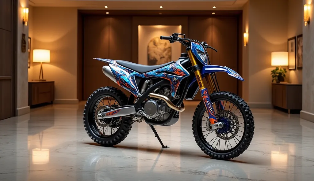 2025 YAMAHA YZ350 at luxury showroom full back 