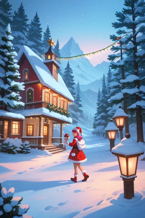 whitney (holiday 2022) (pokemon), santa outfit, 