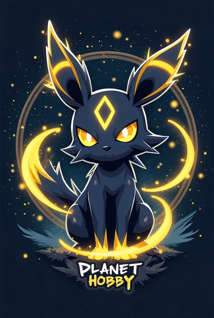 Logo TCG (dark umbreon original pokemon toon) with “Planet Hobby”