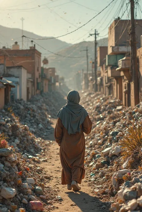 A video about household waste and its impact on various fields in Morocco