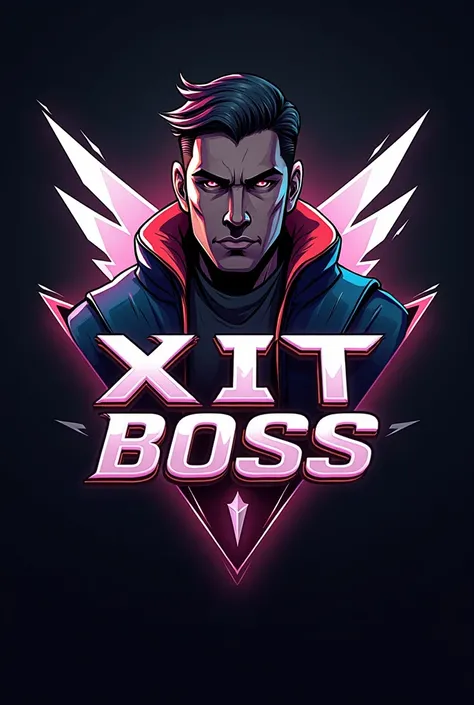 Create a typical logo for LINE from Free Fire with the name of XIT BOSS 