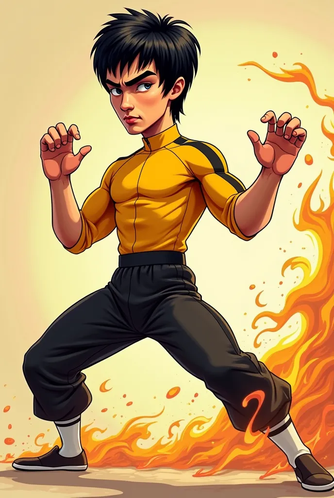 bruce lee, но мультяшный