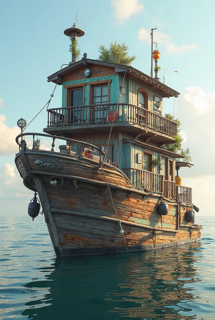 House on top of a boat