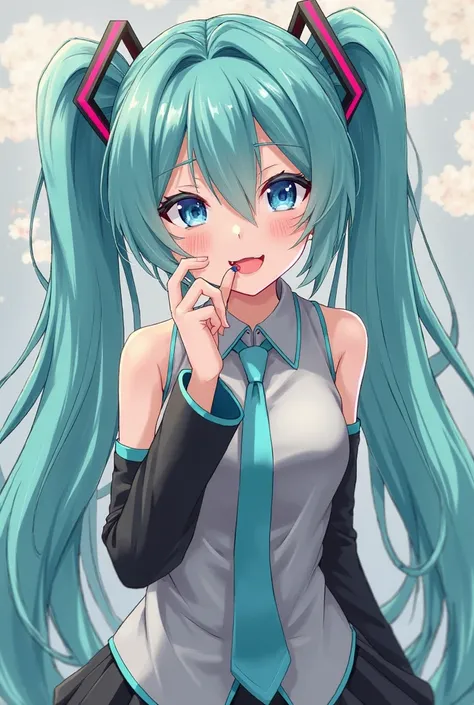 Hatsune miku sucking dick