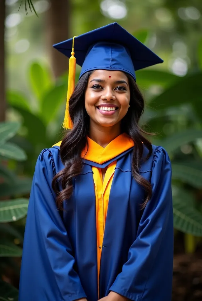 Sri Lankan girl graduation photo 