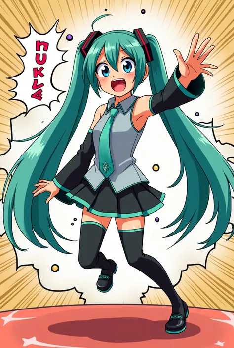  Hatsune Miku　Gag manga style