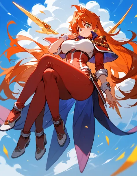 Score_9,Score_8_up,Score_7_up,highest quality, source_anime, highest quality, BREAK, 1 girl, cute, 28 years old, (curvy:1.4), (large breasts), long legs, lina inverse