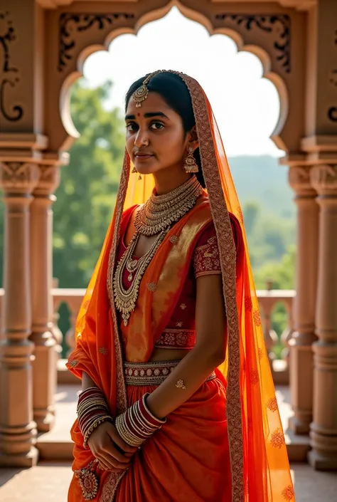 A married traditional Hindu girl