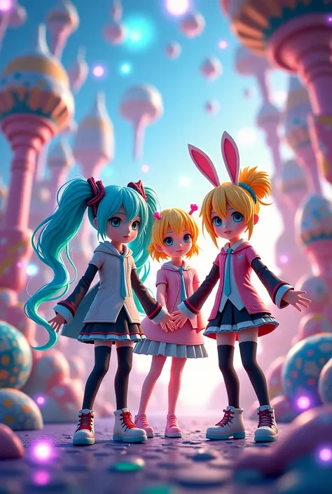 Miku and teto and neru