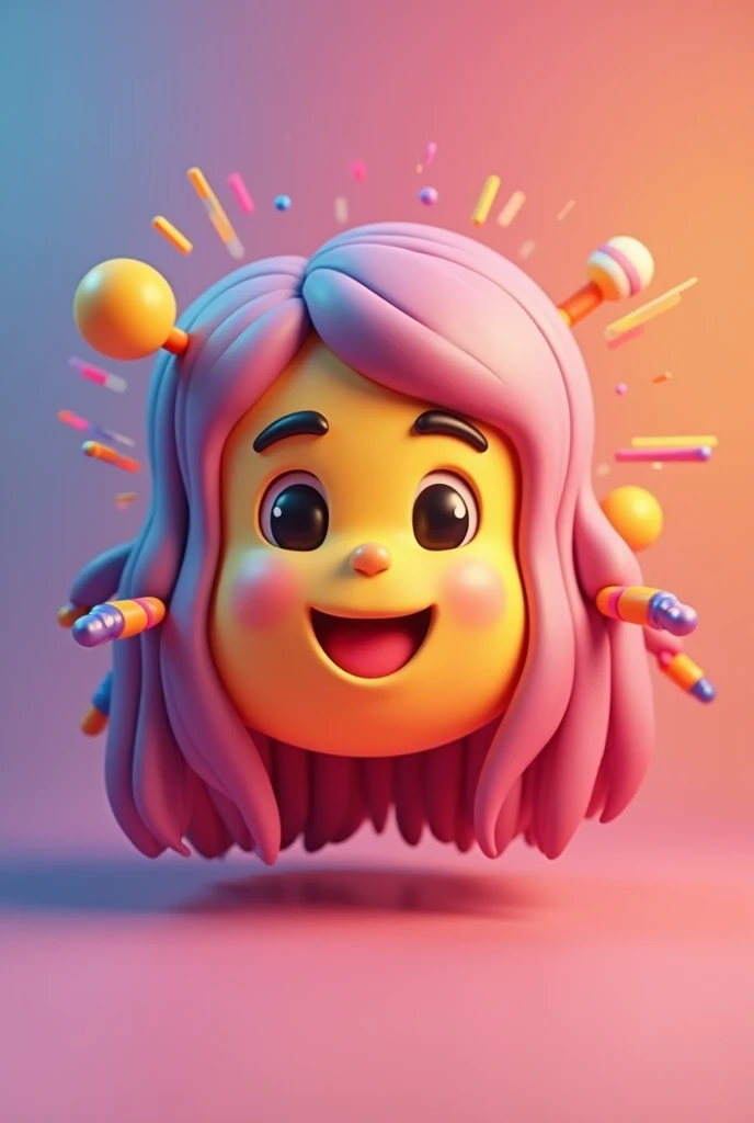 "A high-quality emoji-style icon of a face with a neutral or smiling expression. Next to the face, animated sound waves or voice lines expand outward, indicating speech. The icon is colorful, in a modern digital style, and designed to be used in videos as ...