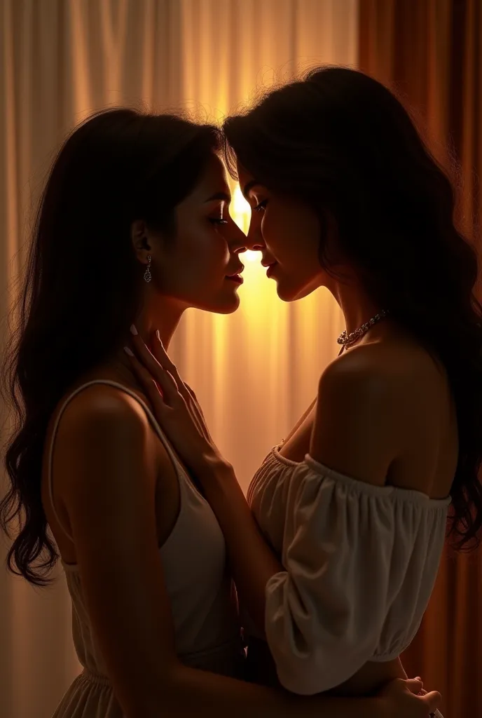 Marília Mendonça and Maiara kissing 