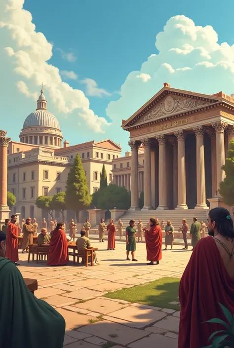 Roma Senatesu: The Power of Ancient Times

1.  Introduction 
(A city view of Ancient Rome appears in the background.)
 Narrator :
"Hi ! Bugün sizlerle Antik Roma'nın en önemli siyasi kurumlarından biri olan Senate hakkında konuşacagız. If you are ready, Le...