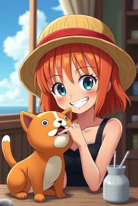 One piece nami boops and pussy