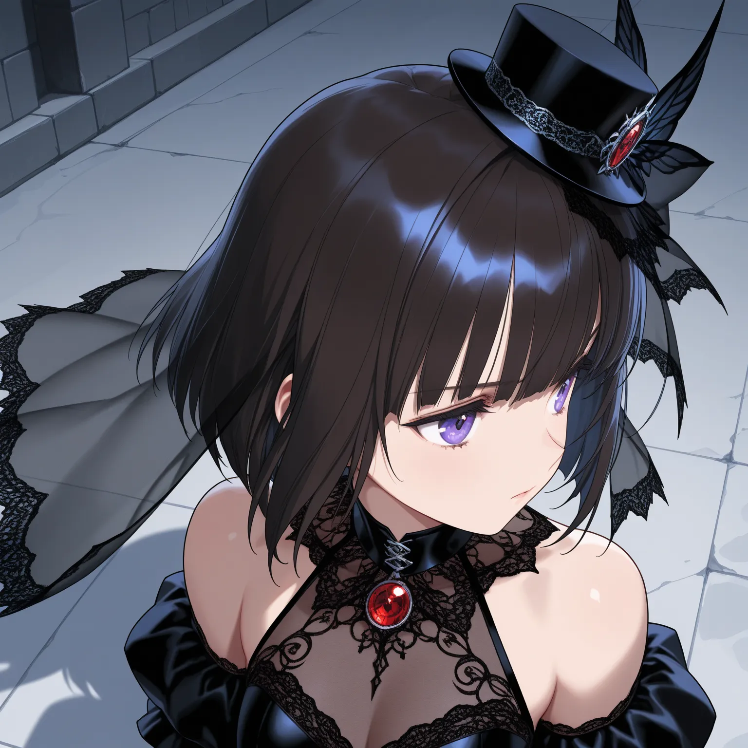 (Intricate:1.5), (ultra detailed:1.3), (super fine illustration), (extremely detailed CG), (minihat:1.2\tulle), BREAK, 1girl\bob cut\gothic dress\((see-through)) veil, (masterpiece:1.2), (bestquality:1.2), (gorgeous:1.5), (delicate:1.3), (maximalism:1.3), ...