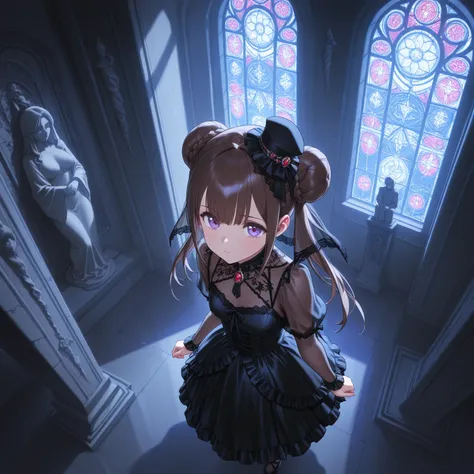 (Intricate:1.5), (ultra detailed:1.3), (super fine illustration), (extremely detailed CG), (minihat:1.2\tulle:1.2), BREAK, 1girl\braids, twin tails, bun\gothic dress\((see-through)) veil, (masterpiece:1.2), (bestquality:1.2), (gorgeous:1.5), (delicate:1.3)...