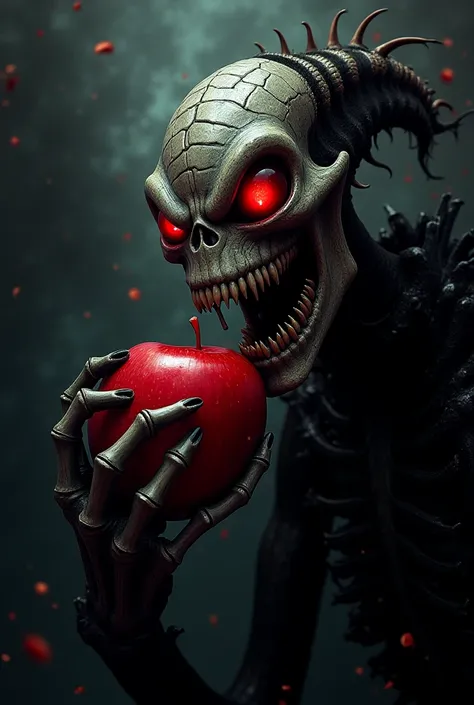 death note,ryuk,eat apple