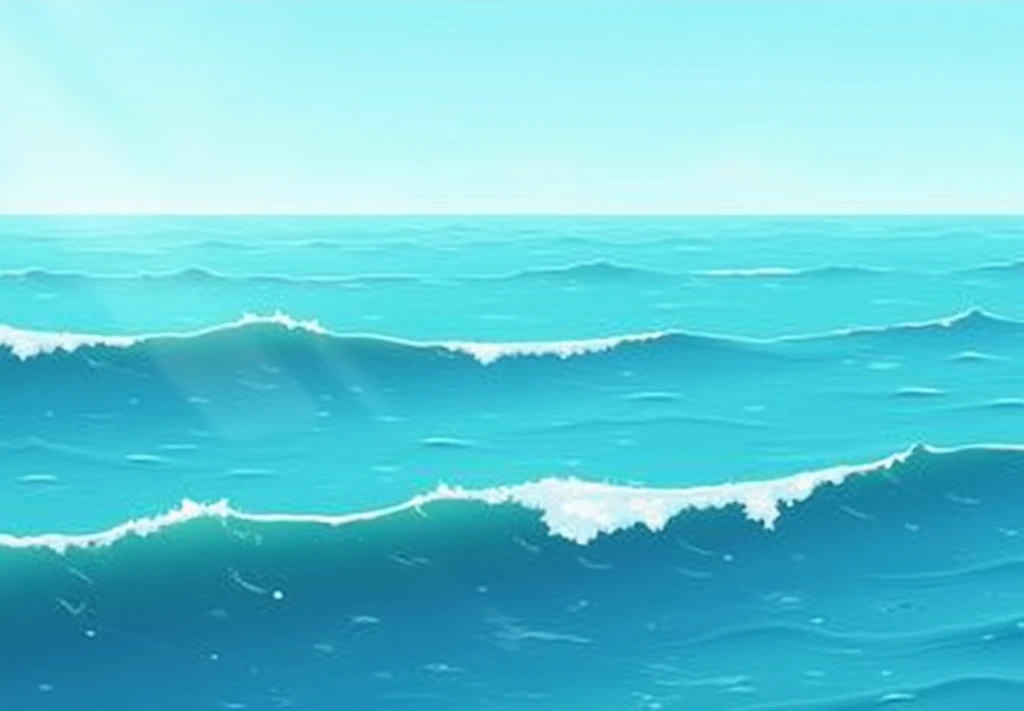 Waves in Japanese cartoon style/ANIME WITHOUT HIGH WAVES