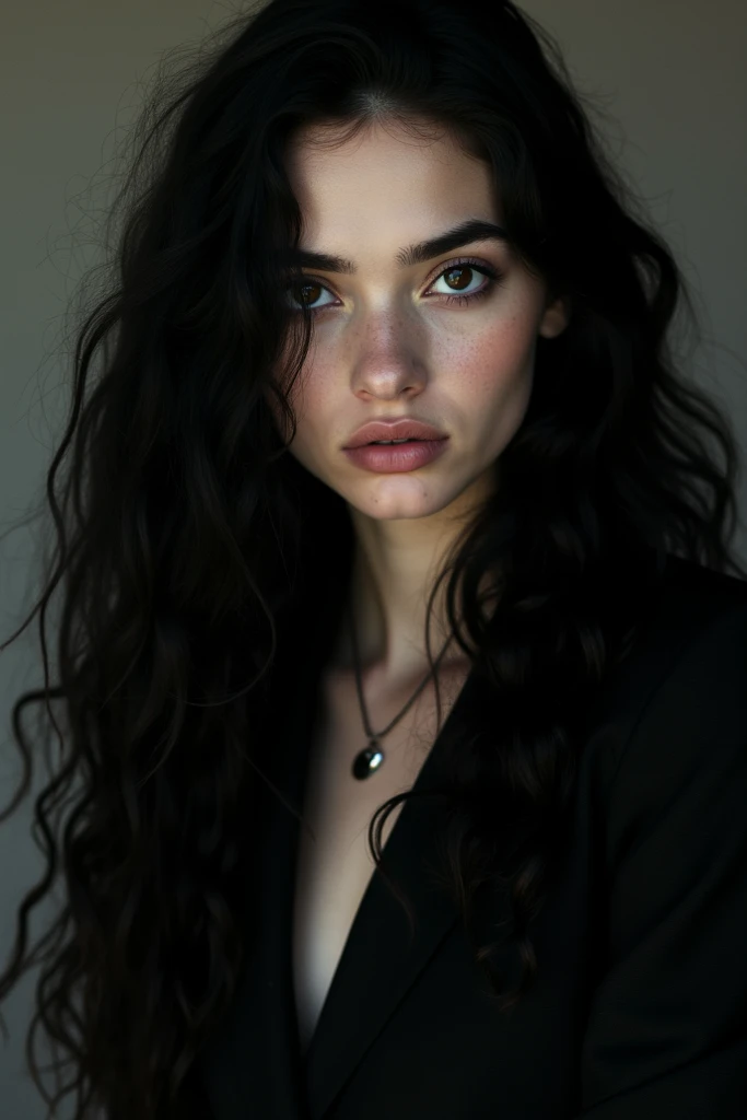  https:// images .app.goo.gl/DGyo5qvczqYuc6qB6

An image like that only adds a young woman, tall, thin curly dark hair up to the waist, very well-groomed but somewhat rebellious, dark eyes, large eyelashes, large eyelashes, somewhat populated eyebrows, hig...