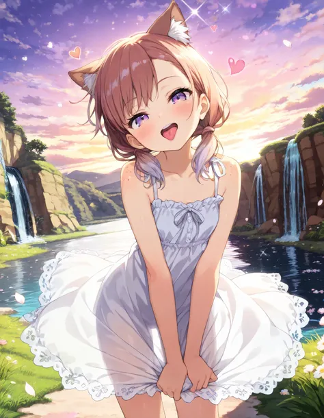 ((Masterpiece)), ((best quality)), (8K), cinematic lighting, (detailed background:1.2), (super detail:1.2),(High Definition:1.3), (Professional Photography:1.2), (very aesthetic:1.2), (absurdres:1.2), (sharp focus), ((1girl)), Cute young Girl, charming gir...