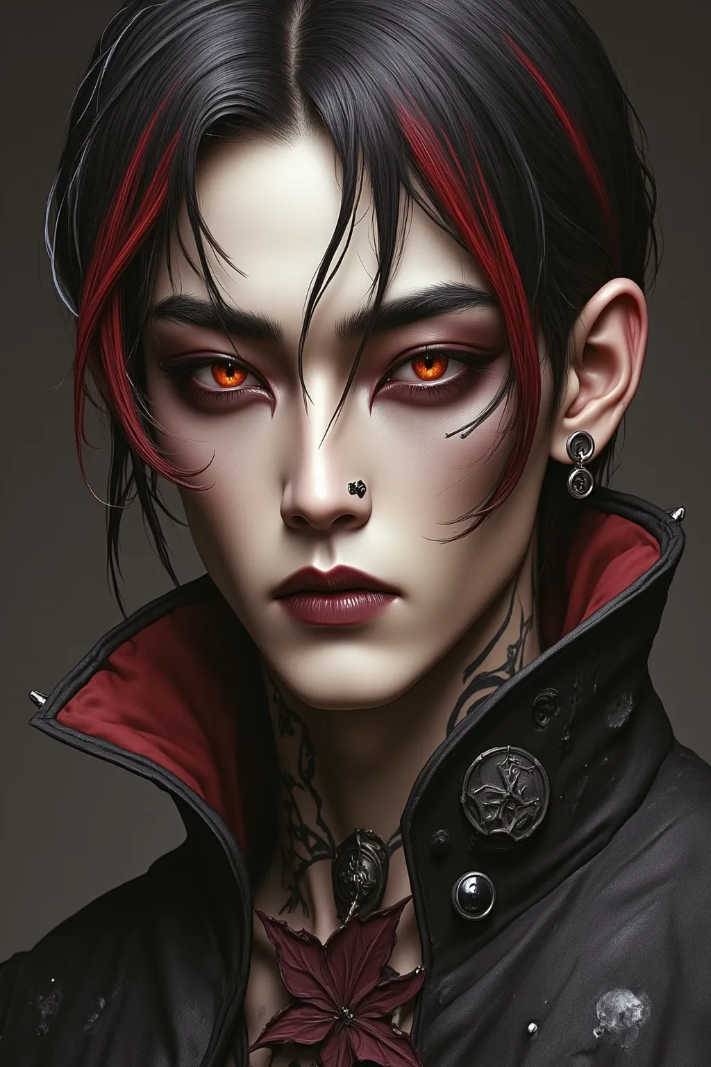 Legendary MEN Korean Vampire Assassin
A hyper-realistic, highly detailed 4K full-body digital painting of a strikingly handsome Korean vampire assassin, exuding an intense and captivating aura. His sharp yet delicate features—high cheekbones, a defined jaw...