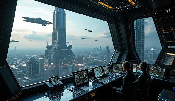 Hyper-Realistic Cinematic Render – Futuristic Space Traffic Control Tower
📌 Scene Description:
A massive, high-tech air traffic control tower overseeing spacecraft operations in a futuristic space metropolis. The tower’s architecture follows a bold, brutal...