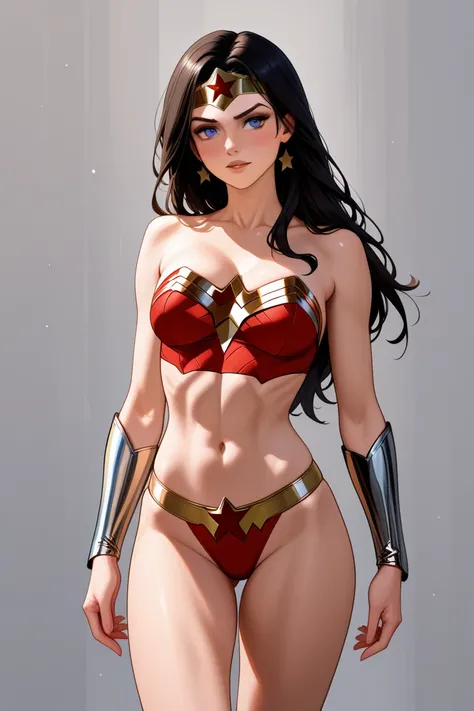 Skinny Wonder Woman in her panties