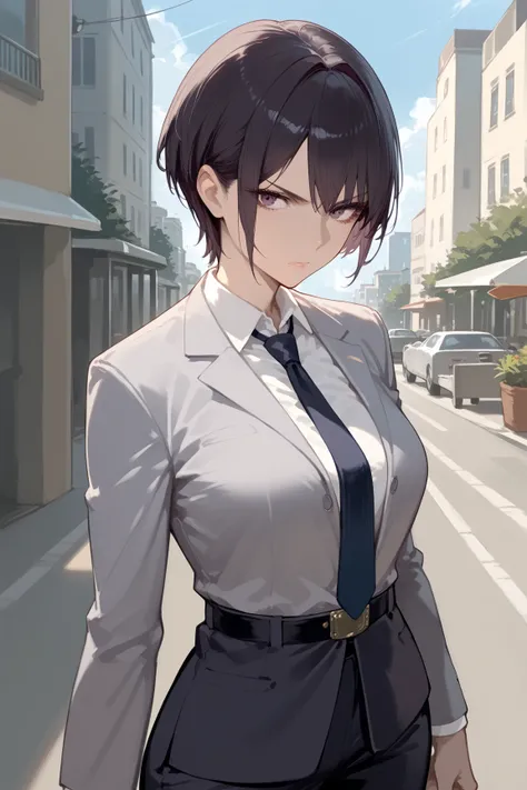 score_9, score_8_up, score_7_up,source_anime,solo,beautiful adult woman
,short hair, cool beauty, business suit, confident expression, urban atmosphere, professional attire, stylish, determined posture, strong presence









