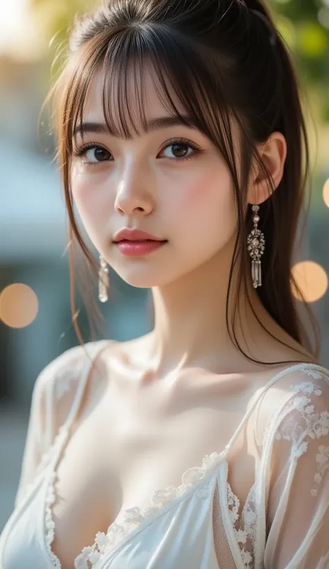 (table top:1.3), (8k,  realistic,  RAW photos , TOP QUALITY: 1.4),  Japanese, (1 girl),  beautiful face, ( realistic face), ( black hair), Beautiful hairstyle,  real eyes , Beautiful Detailed Eyes, (realistic skin), beautiful skin,  charming, 超high definit...