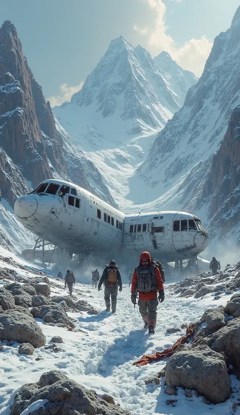 a plane carrying crashed in the andes mountains  