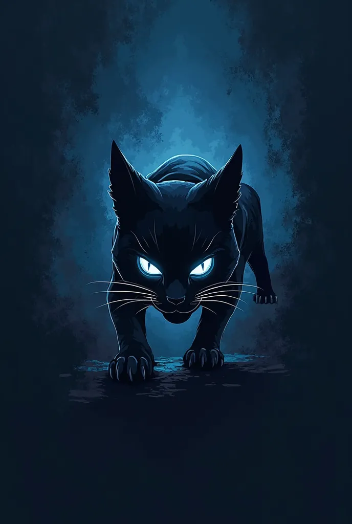 Make the catspy logo for my CAT in the blue killer theme 