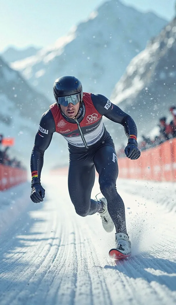 A German Olympic bobsleigh rider in leggings 