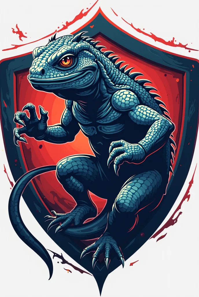 Generate a soccer shield called Lacrijos SS and that the animal that represents it is a lizard 