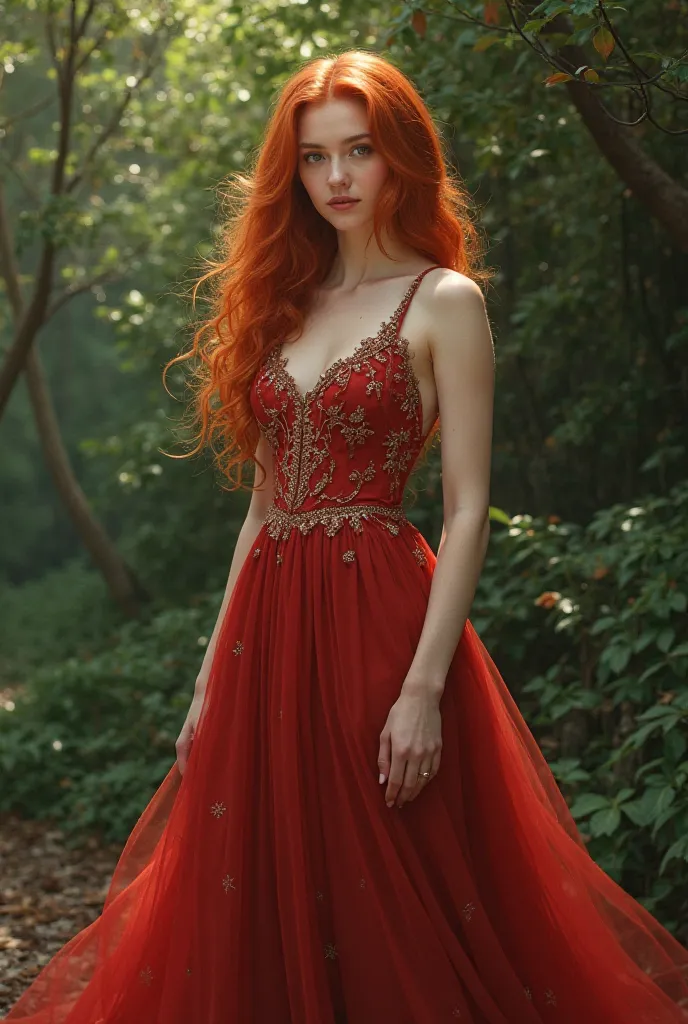 redhead dress