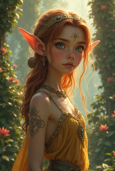 An elf brown girl