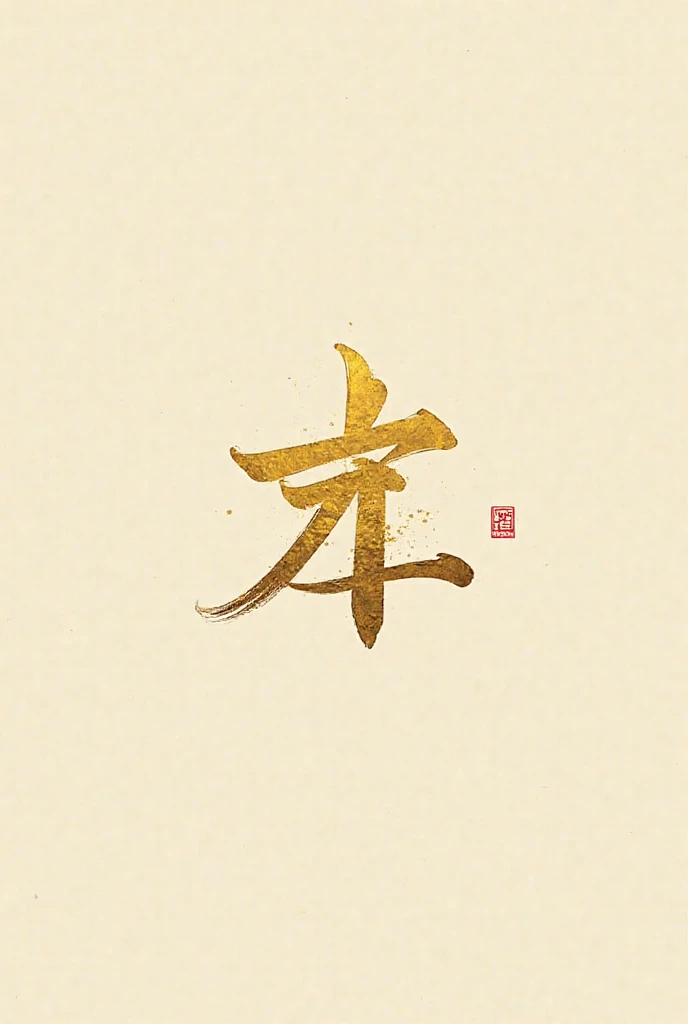 Designing a gold company logo requires simple and simple elements with traditional Chinese elements