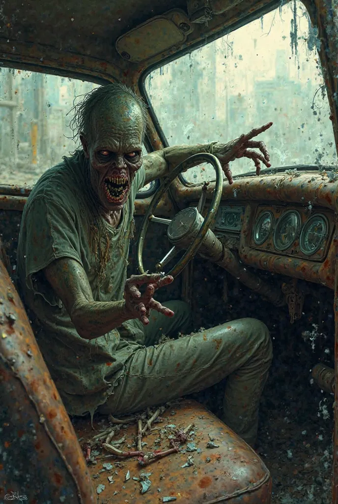 Zombie in the car