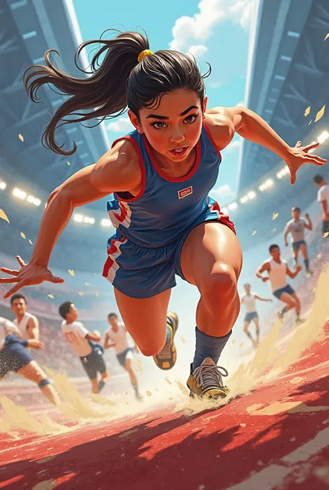 Create a sports-themed illustration for ren 