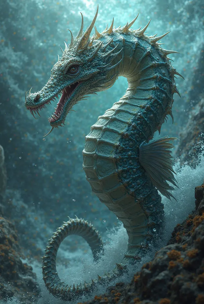 Sea Horse and Cobra Fusion dangerously Hybrid real and cinematic 