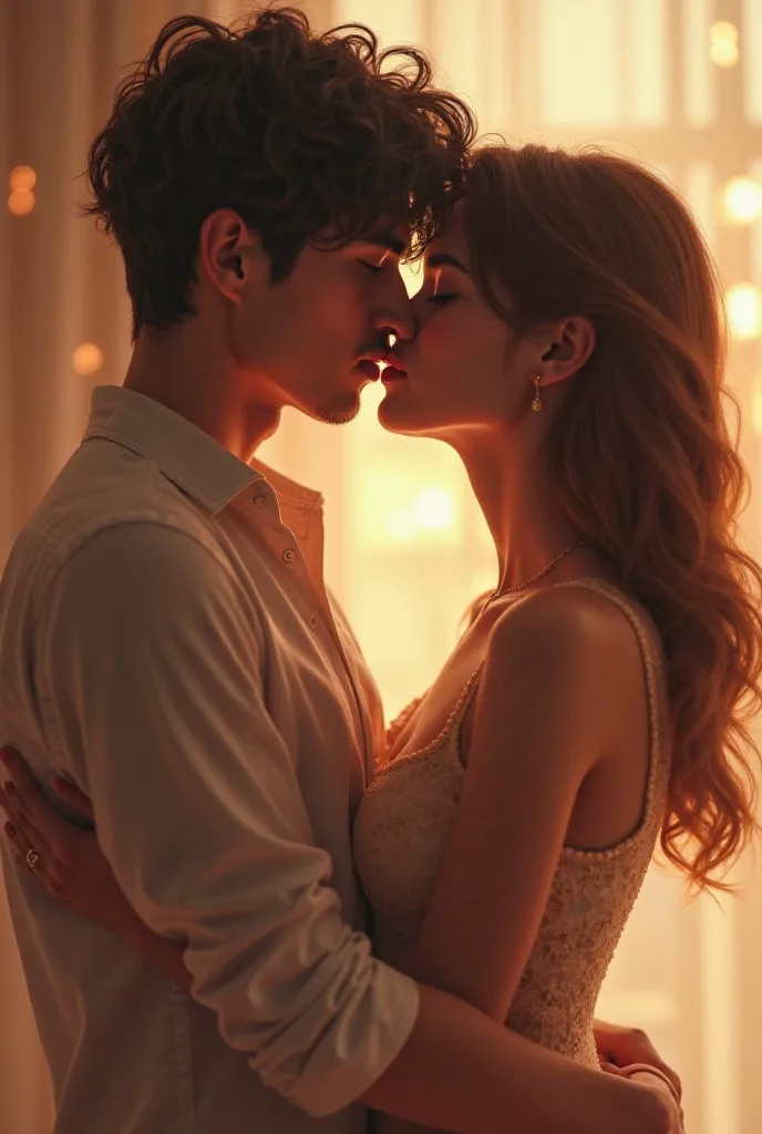 I want to create kissing scene 