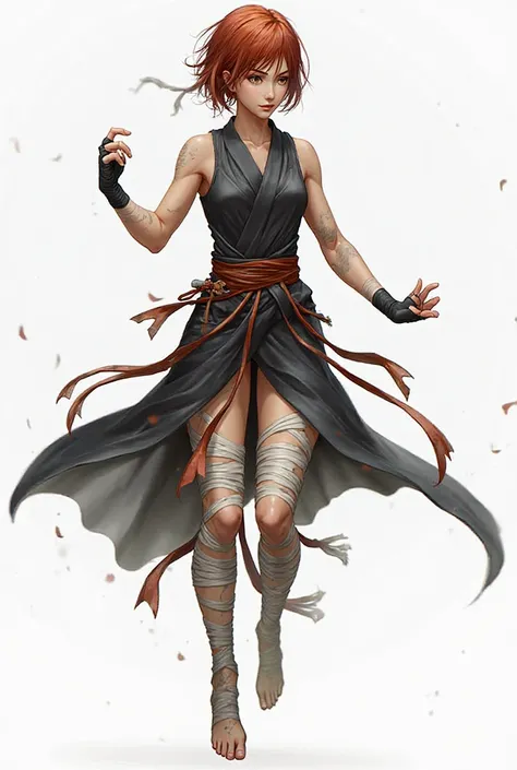 The Thousand Steps – Mei (Speed-based fighter, overwhelming opponents with movement)
Appearance:
A tall, lean woman with a dancer’s body—built for agility, not raw strength.
Sharp, fox-like amber eyes, always scanning, always aware.
Short, messy auburn hai...