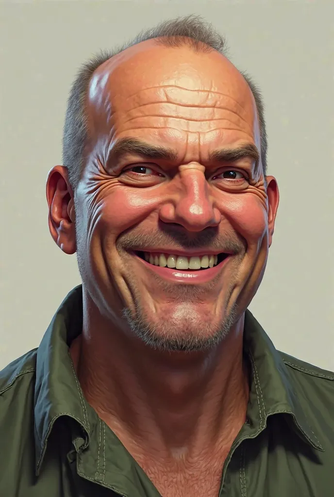 Lester from gta realistic smiling
