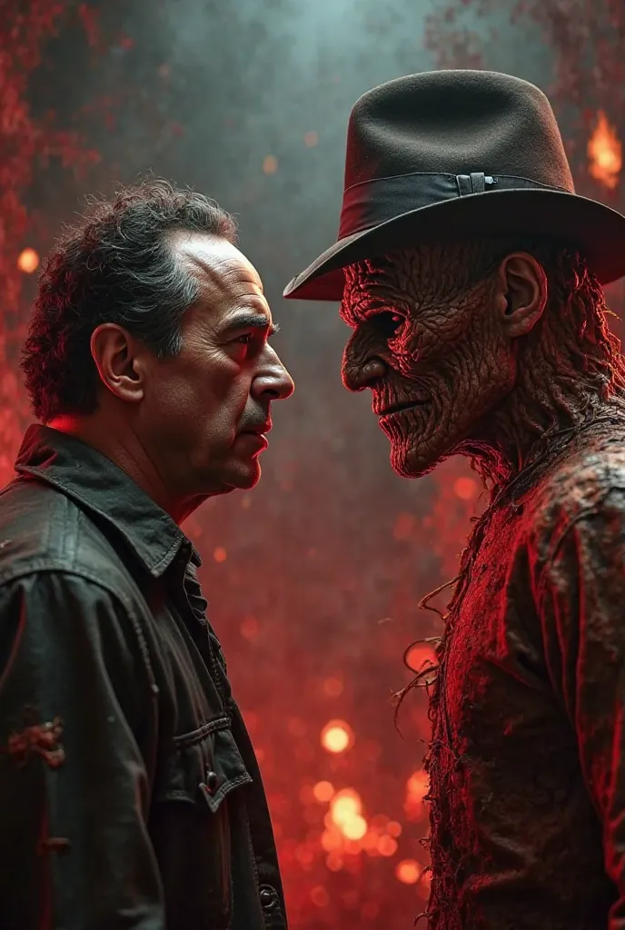 Nicolas Cage fights Freddy Kruger