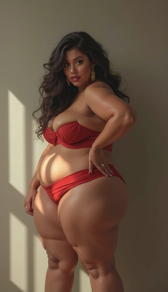 a very sexy and bitchy volumptious latina slut. She had very rond, volumptious and enormous disproportionate big butt. She show us her big juicy milker boobs