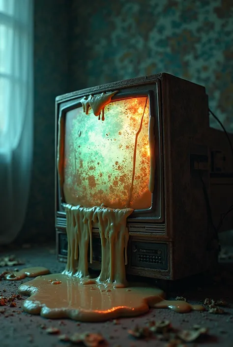 I want a gooey texture from an old TV 