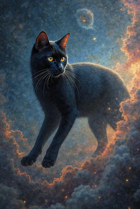 black cat in universe