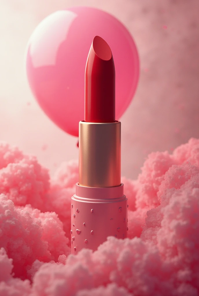 Or do I want a plan to design the stand in the form of red lipstick from the top in a pink balloon 