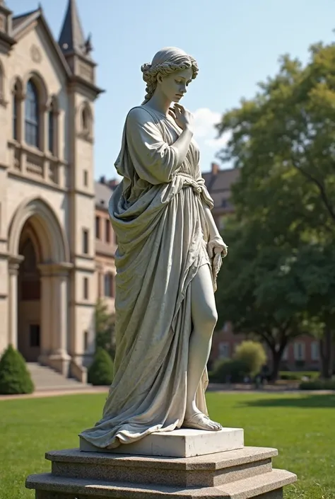 Sculpture that represents elegance, academic and social education at a school 