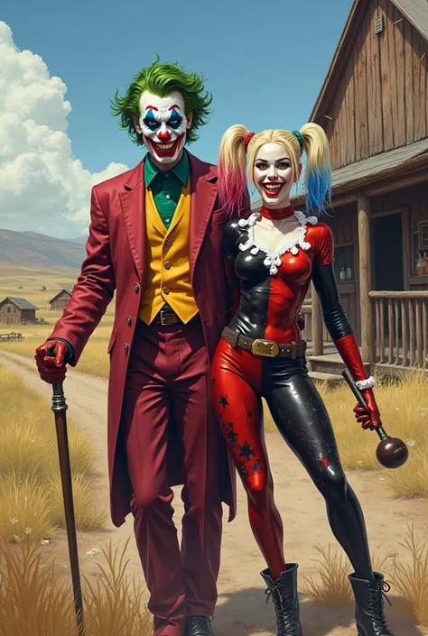 Joker y Harley Quinn rancheros
