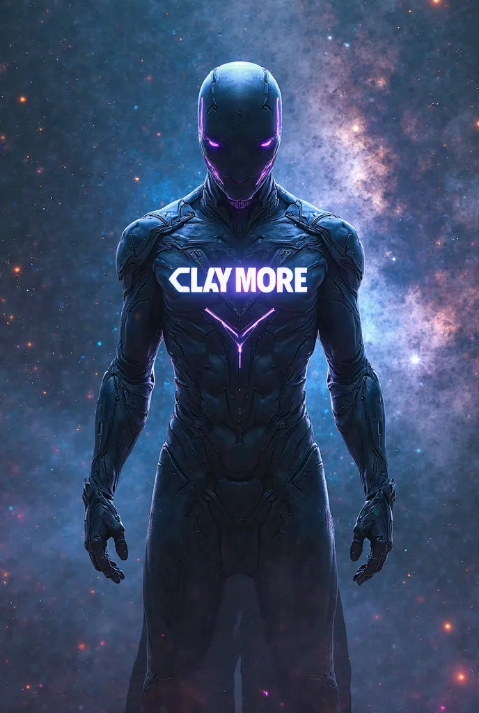 Make me a 1920×1080 space-style avatar with the words Claymore